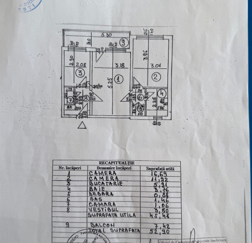 2 Camere | Berceni- Piata Sudului | Balcon | Anvelopat 