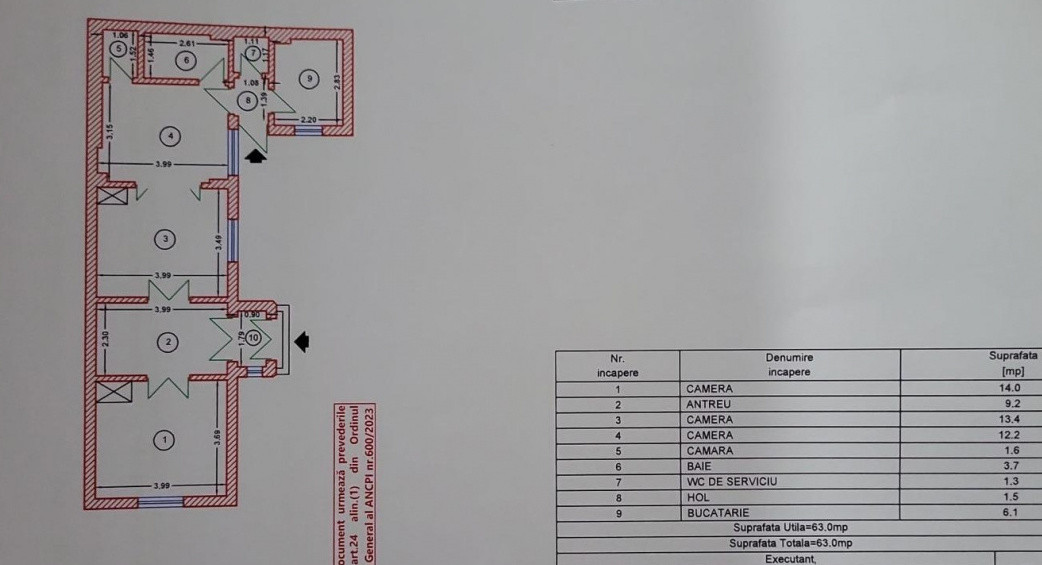 Casa de închiriat | 13 Septembrie- Rahova | 3 camere | Pretabil Birouri